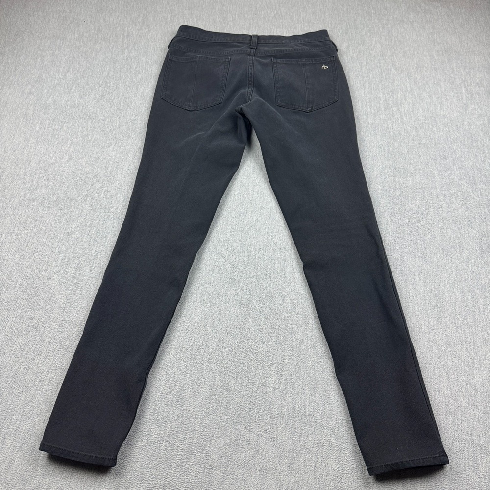 Rag & Bone Jeans Women 28 Black Equestrian Black Skinny Stretch Casual W1502S005 - Picture 13 of 14